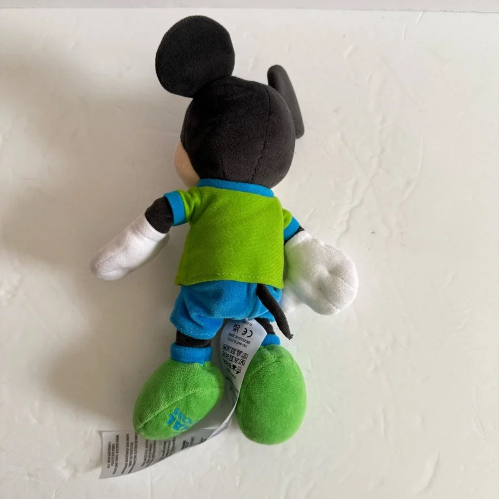Disney Mickey Mouse Plush Toy - Green, Black, and Blue Stuffed animals 11”